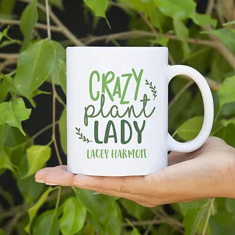 Personalized Crazy Plant Lady Mug