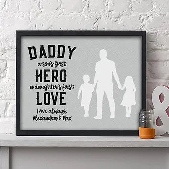 Personalized Print for Dad from Kids