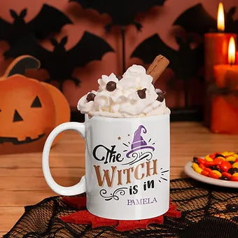 The Witch Is In Personalized Halloween Mug