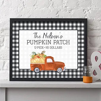 The Nelson's Pumpkin Patch Fall Print