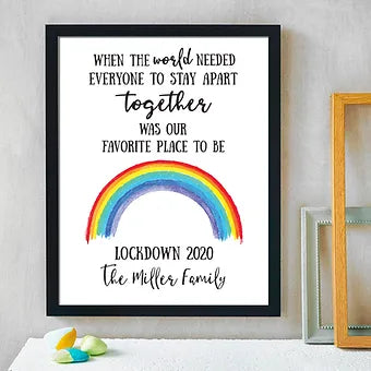 Personalized Quarantine Inspirational Print