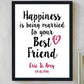 Married To My Best Friend Personalized Anniversary Print