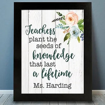 Teachers Seeds Of Knowledge Personalized Print