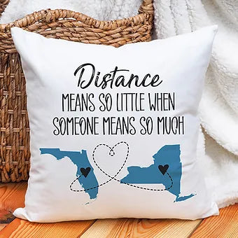 Personalized Long Distance Love Pillow