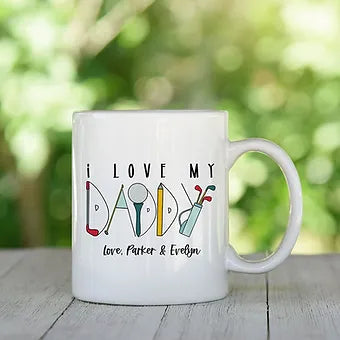 Personalized Golf Dad Mug