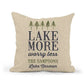 Personalized Lake More Worry Less Pillow