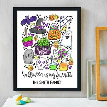Personalized Halloween Is My Favorite Print