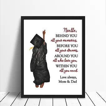 Personalized Message For Graduation Print