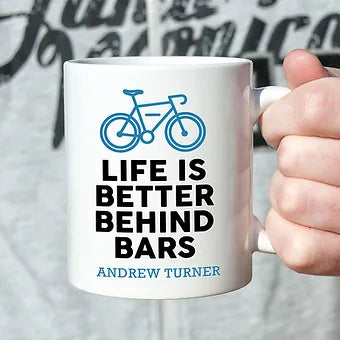 Personalized Life Is Better Behind Bars Coffee Mug