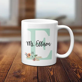 Monogram Teacher Mug