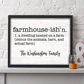 Personalized Farmhouse Without The Farm Print