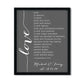 Love Is Patient Personalized Anniversary Print