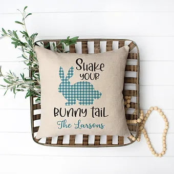 Personalized Shake Your Bunny Tail Pillow