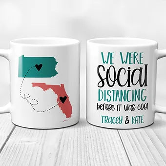 We Were Social Distancing Before It Was Cool Personalized Mug