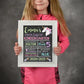 Personalized First Day of School Unicorn Print