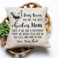 Personalized Best Chicken Mom Pillow