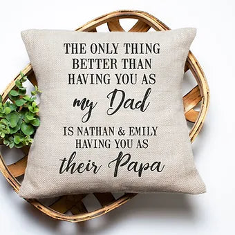 Personalized Grandpa Pillow