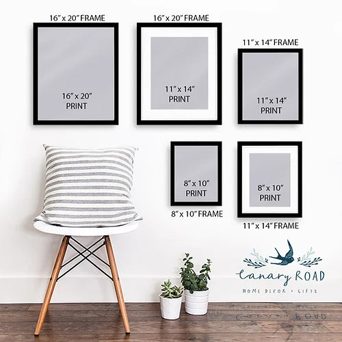 Personalized Set of Three Sister Prints