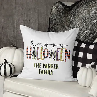 Personalized Happy Halloween Pillow