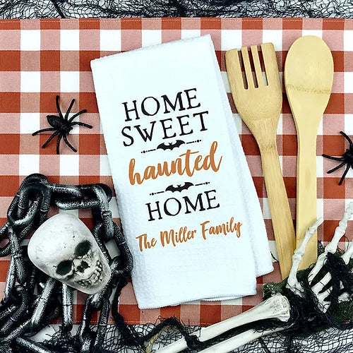 Home Sweet Haunted Home Personalized Towel