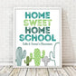 Personalized Home Sweet Homeschool Wall Print