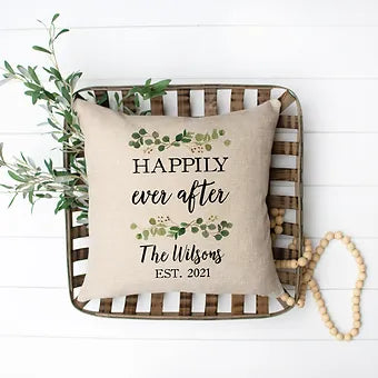 Personalized Happily Ever After Pillow