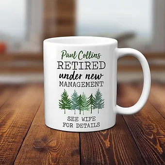 Personalized Retired Husband Mug