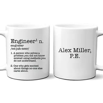 Personalized Engineer Defined Mug