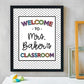 Personalized Polka Dot Welcome Print