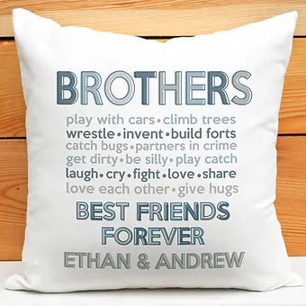 Personalized Brothers Pillow