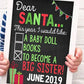 Dear Santa, Big Sister Christmas Baby Announcement